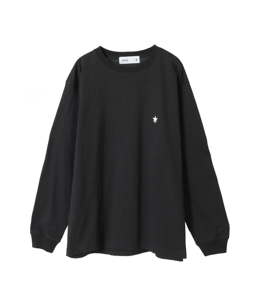 CONVERSE TOKYO（コンバーストウキョウ）の「【S～XLサイズ】STAR★ ONE POINT LONG SLEEVE TEE（Tシャツ/カットソー・レディース・ブラック/ホワイト/ピンク/スミクロ・SMALL/MEDIUM/LARGE/X-LARGE）」の2枚目の写真