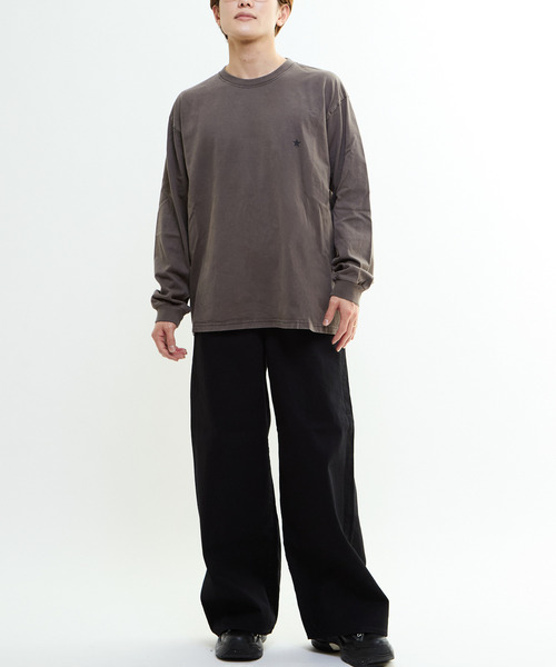 CONVERSE TOKYO（コンバーストウキョウ）の「【S～XLサイズ】STAR★ ONE POINT LONG SLEEVE TEE（Tシャツ/カットソー・レディース・ブラック/ホワイト/ピンク/スミクロ・SMALL/MEDIUM/LARGE/X-LARGE）」の11枚目の写真