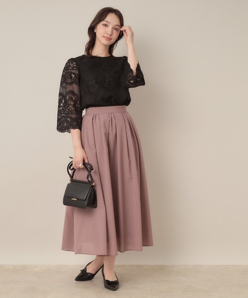 couture brooch（クチュールブローチ）の「【一枚で着映える・高見え】刺繍レースフレアー袖ブラウス（シャツ/ブラウス・レディース・アイボリー/ブラック・36/38/42）」の16枚目の写真