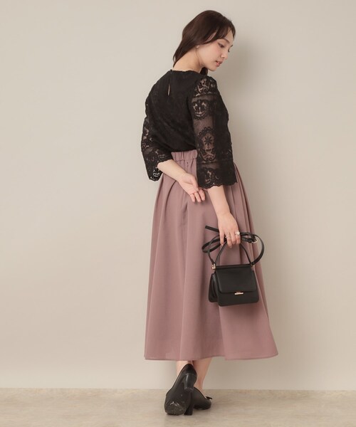 couture brooch（クチュールブローチ）の「【一枚で着映える・高見え】刺繍レースフレアー袖ブラウス（シャツ/ブラウス・レディース・アイボリー/ブラック・36/38/42）」の17枚目の写真