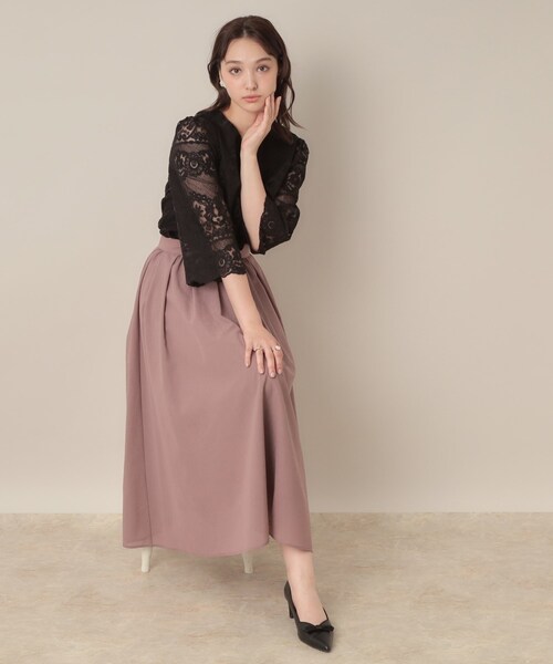 couture brooch（クチュールブローチ）の「【一枚で着映える・高見え】刺繍レースフレアー袖ブラウス（シャツ/ブラウス・レディース・アイボリー/ブラック・36/38/42）」の18枚目の写真