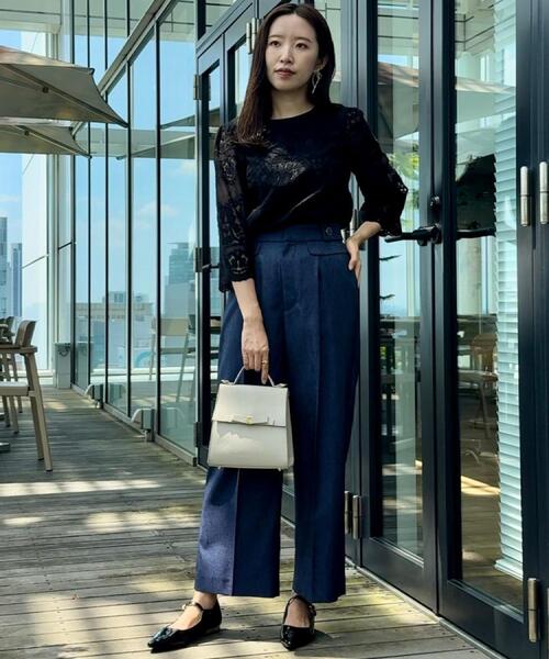 couture brooch（クチュールブローチ）の「【一枚で着映える・高見え】刺繍レースフレアー袖ブラウス（シャツ/ブラウス・レディース・アイボリー/ブラック・36/38/42）」の22枚目の写真