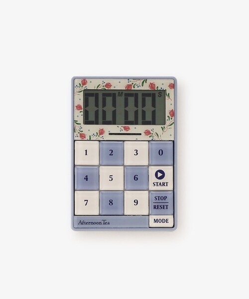 Afternoon Tea(アフタヌーンティー)の「エリタージュフルールデジタルキッチンタイマー(キッチンツール・レディース・ブルー・ONE SIZE)」の1枚目の写真