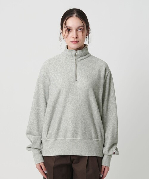 セール】【別注】＜Champion＞ハーフジッププルオーバー（スウェット