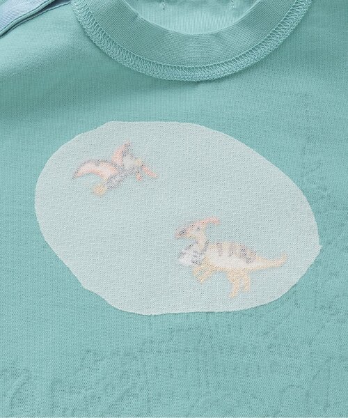 kladskap（クレードスコープ）の「【人気商品再入荷】【直営店で取り扱い無し】旅ザウルス/恐竜長袖Tシャツ（Tシャツ/カットソー・キッズ・オートミール/ライトブルー・90cm/100cm/110cm/120cm/130cm）」の5枚目の写真