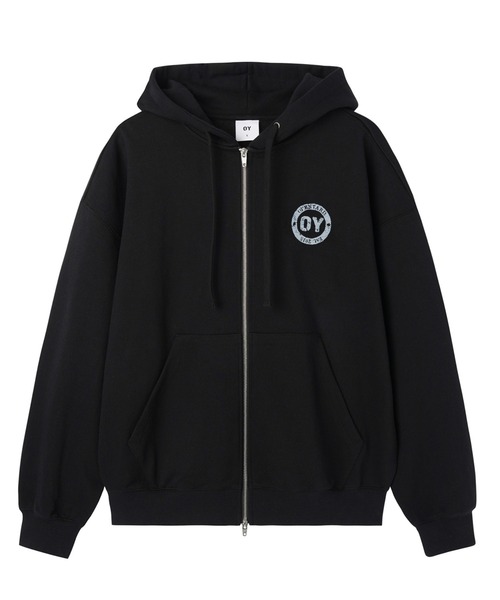 OY(オーワイ)の「『OY/オーワイ』CROSS FACES HOODIE ZIP UP/クロスフェイスジップアップパーカー(パーカー・レディース・グレー/ブラック・L/M)」の15枚目の写真