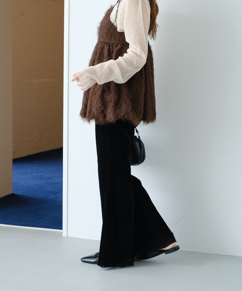 低身長サイズ/2サイズ展開】ベロアチュールパンツ（その他パンツ