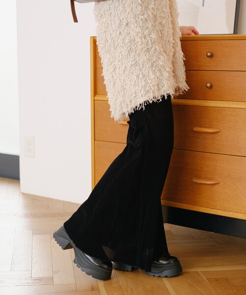 kastane ベロアチュールパンツ スタッフ所持率80％越え】チュールベロアパンツ | Kastane