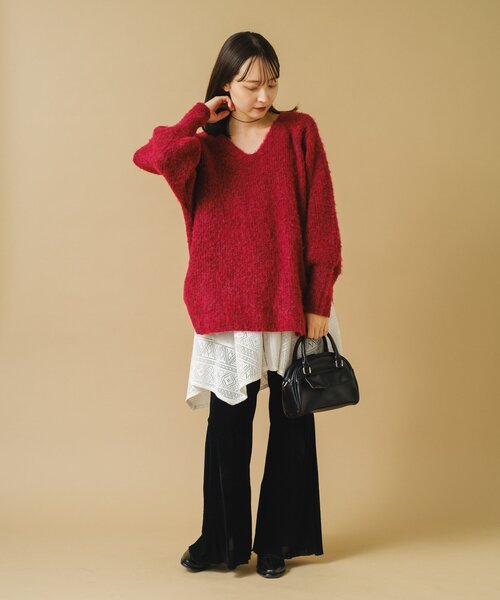 Kastane（カスタネ）の「【お気に入り3.5万人突破/低身長サイズ/2サイズ展開】ベロアチュールパンツ（その他パンツ・レディース・ブラック/ブラウン・0/1）」の11枚目の写真