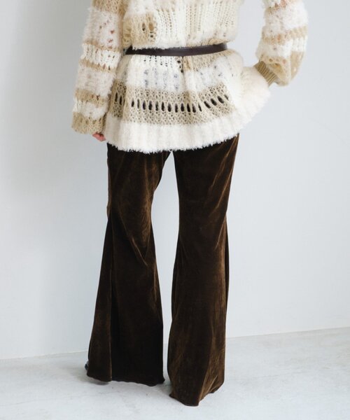 Kastane（カスタネ）の「【お気に入り3.5万人突破/低身長サイズ/2サイズ展開】ベロアチュールパンツ（その他パンツ・レディース・ブラック/ブラウン・0/1）」の16枚目の写真