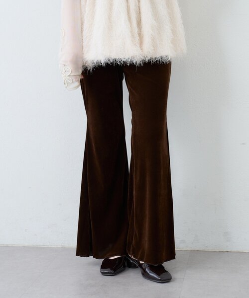 Kastane（カスタネ）の「【お気に入り3.5万人突破/低身長サイズ/2サイズ展開】ベロアチュールパンツ（その他パンツ・レディース・ブラック/ブラウン・0/1）」の22枚目の写真