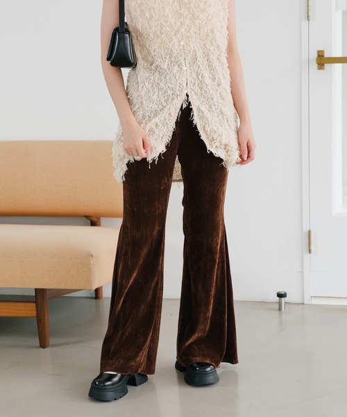 kastane ベロアチュールパンツ 低身長サイズ/2サイズ展開】ベロアチュールパンツ（その他パンツ