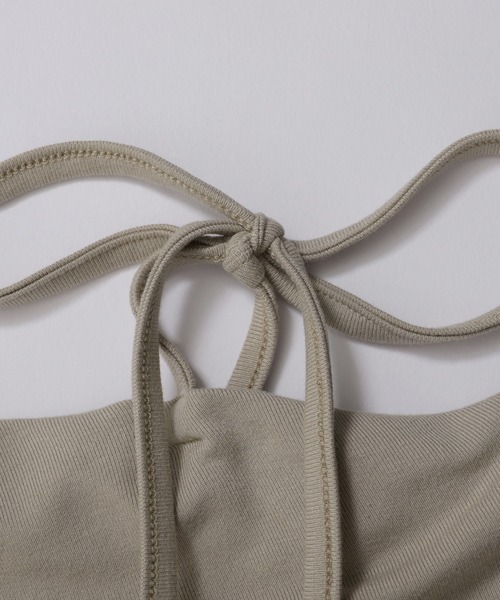 nouvellemoi(ヌーベルモイ)の「肩リボンワンショルドレープカットソー(Tシャツ/カットソー・レディース・ブラック/グレイッシュベージュ/ホワイト/チャコールグレー・L/M/S)」の10枚目の写真