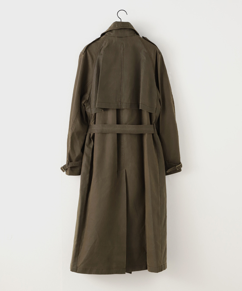 OPEN Yy(オープンワイワイ)の「【Geek Office / ギークオフィス】OPEN YY Woven MOTORCYCLE MAXI TRENCH COA(トレンチコート・レディース・ブラウン/チャコールグレー・SMALL)」の20枚目の写真