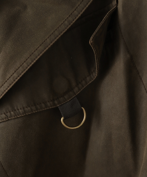 OPEN Yy(オープンワイワイ)の「【Geek Office / ギークオフィス】OPEN YY Woven MOTORCYCLE MAXI TRENCH COA(トレンチコート・レディース・ブラウン/チャコールグレー・SMALL)」の4枚目の写真
