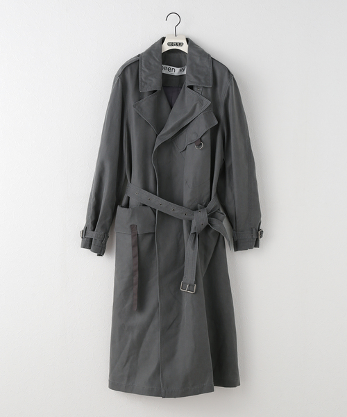 OPEN Yy(オープンワイワイ)の「【Geek Office / ギークオフィス】OPEN YY Woven MOTORCYCLE MAXI TRENCH COA(トレンチコート・レディース・ブラウン/チャコールグレー・SMALL)」の15枚目の写真