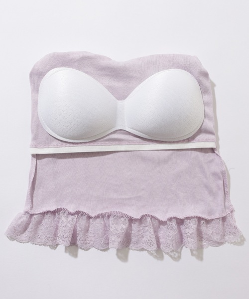 Lace Ladies(レースレディース)の「ペプラム フリル カップ付き コンパクト タンクトップ(タンクトップ・レディース・パープル/ピンク/ブラック/ホワイト・FREE)」の17枚目の写真