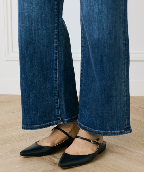 INED（イネド）の「デニムワイドパンツ（デニムパンツ・レディース・インディゴブルー/サックスブルー・7号/9号/11号）」の15枚目の写真