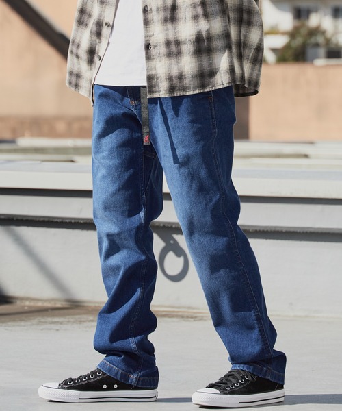 Gramicci(グラミチ)の「Gramicci/グラミチ STRETCH DENIM NN-PANT CROPPED デニムパンツ(デニムパンツ・メンズ・ワンウォッシュ/ダークブルー/ライトブルー・S/M/L/XL/XXL)」の2枚目の写真