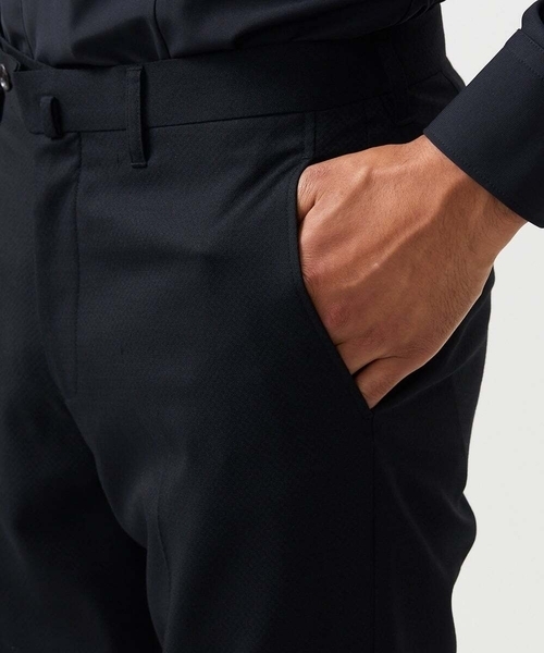 MICHEL KLEIN HOMME   （ミッシェルクランオム）の「【セットアップ】小紋柄スラックスパンツ（スラックス・メンズ・ブラック・MEDIUM/LARGE/X-LARGE）」の4枚目の写真