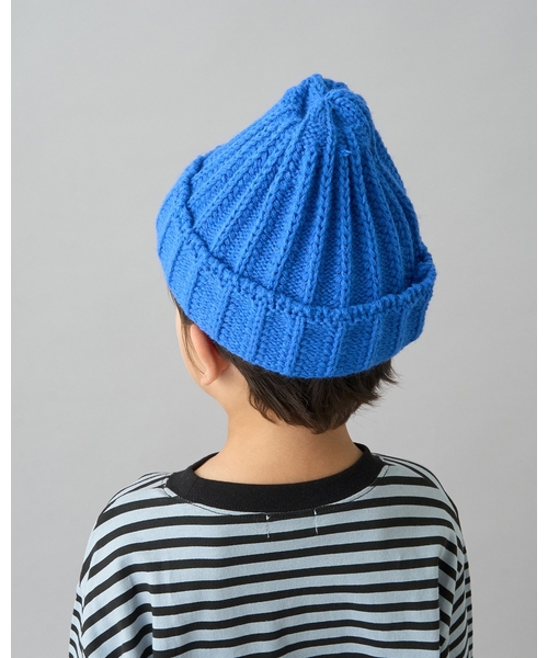 b・ROOM（ビールーム）の「【デイリースタンダードウェアシリーズ】ベーシックニットビーニー（ニットキャップ/ビーニー・キッズ・チャコール/レッド/アイボリー/ブラック/ブルー・52-54cm）」の13枚目の写真