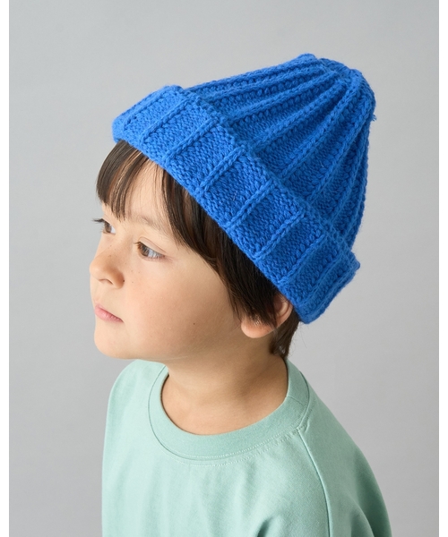 b・ROOM（ビールーム）の「【デイリースタンダードウェアシリーズ】ベーシックニットビーニー（ニットキャップ/ビーニー・キッズ・チャコール/レッド/アイボリー/ブラック/ブルー・52-54cm）」の12枚目の写真