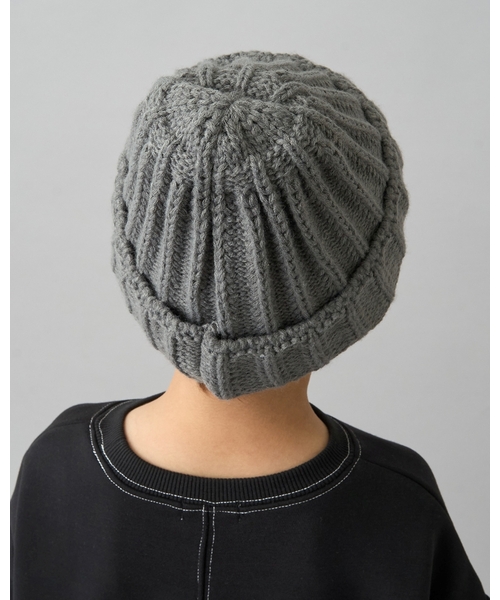 b・ROOM（ビールーム）の「【デイリースタンダードウェアシリーズ】ベーシックニットビーニー（ニットキャップ/ビーニー・キッズ・チャコール/レッド/アイボリー/ブラック/ブルー・52-54cm）」の8枚目の写真