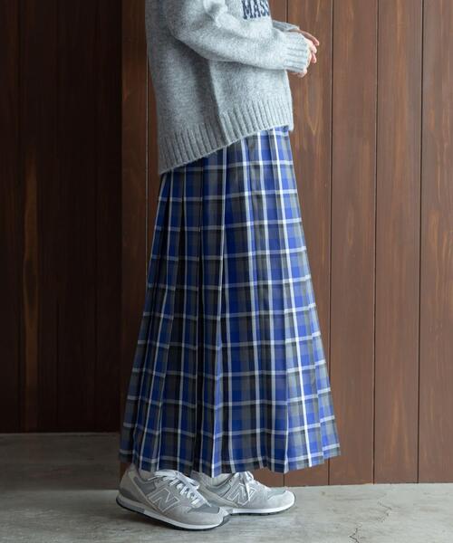 セール】チェックプリーツイージースカート（スカート）｜URBAN