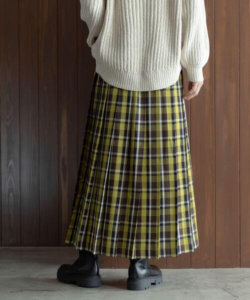 URBAN RESEARCH Sonny Label(アーバンリサーチサニーレーベル)の「チェックプリーツイージースカート(スカート・レディース・ブラウン系その他/グリーン系その他/ブルー系その他・36/38)」の6枚目の写真