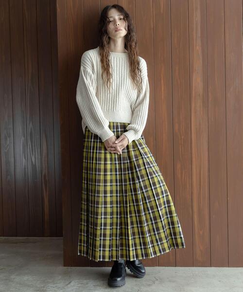 URBAN RESEARCH Sonny Label(アーバンリサーチサニーレーベル)の「チェックプリーツイージースカート(スカート・レディース・ブラウン系その他/グリーン系その他/ブルー系その他・36/38)」の8枚目の写真