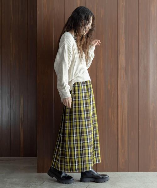 URBAN RESEARCH Sonny Label(アーバンリサーチサニーレーベル)の「チェックプリーツイージースカート(スカート・レディース・ブラウン系その他/グリーン系その他/ブルー系その他・36/38)」の9枚目の写真