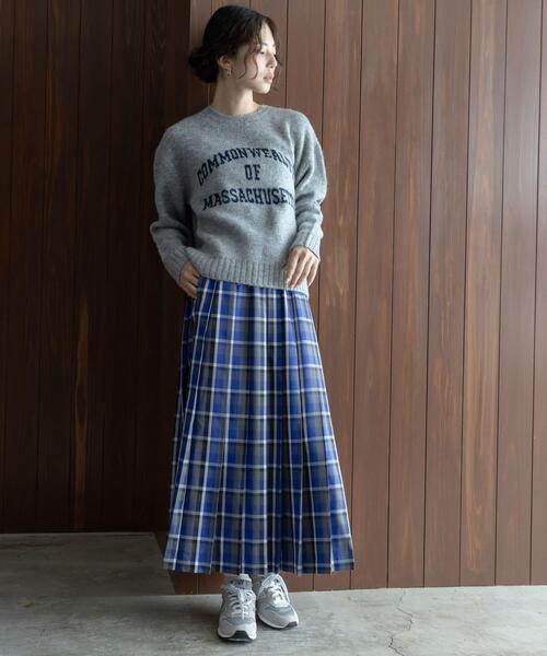 URBAN RESEARCH Sonny Label(アーバンリサーチサニーレーベル)の「チェックプリーツイージースカート(スカート・レディース・ブラウン系その他/グリーン系その他/ブルー系その他・36/38)」の21枚目の写真