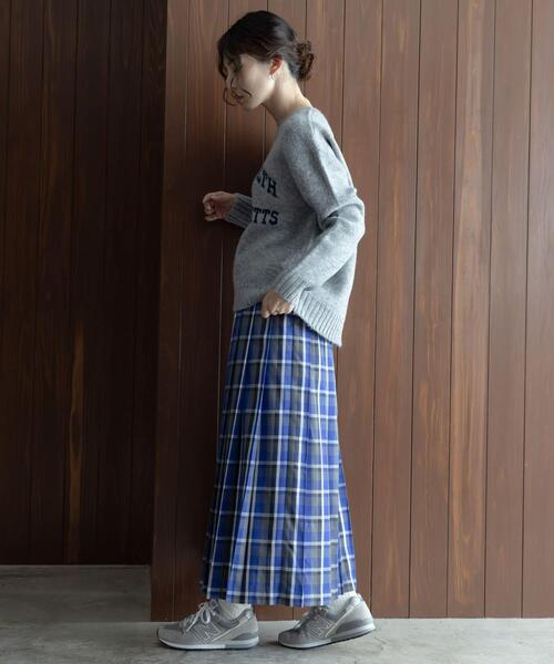 URBAN RESEARCH Sonny Label(アーバンリサーチサニーレーベル)の「チェックプリーツイージースカート(スカート・レディース・ブラウン系その他/グリーン系その他/ブルー系その他・36/38)」の22枚目の写真