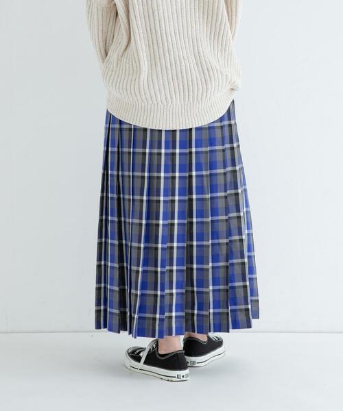 URBAN RESEARCH Sonny Label（アーバンリサーチサニーレーベル）の「チェックプリーツイージースカート（スカート・レディース・ブラウン系その他/グリーン系その他/ブルー系その他・36/38）」の21枚目の写真