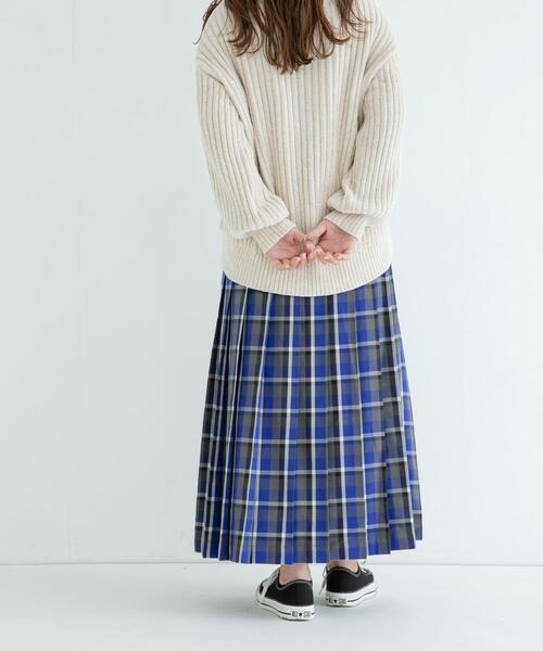 URBAN RESEARCH Sonny Label（アーバンリサーチサニーレーベル）の「チェックプリーツイージースカート（スカート・レディース・ブラウン系その他/グリーン系その他/ブルー系その他・36/38）」の17枚目の写真