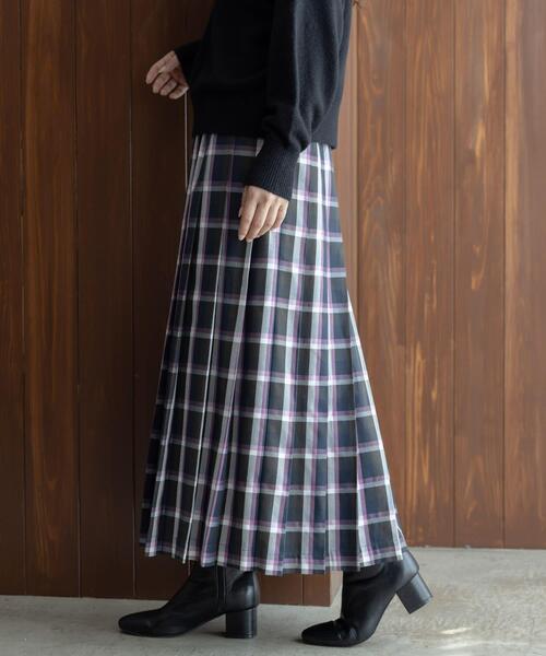 URBAN RESEARCH Sonny Label（アーバンリサーチサニーレーベル）の「チェックプリーツイージースカート（スカート・レディース・ブラウン系その他/グリーン系その他/ブルー系その他・36/38）」の11枚目の写真