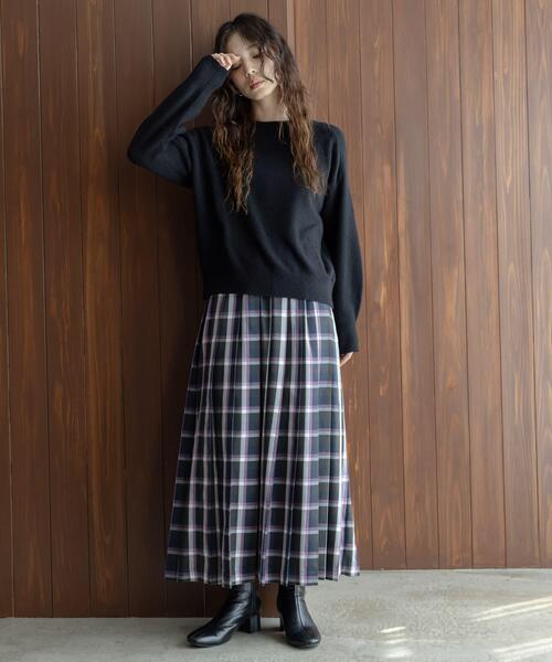 URBAN RESEARCH Sonny Label（アーバンリサーチサニーレーベル）の「チェックプリーツイージースカート（スカート・レディース・ブラウン系その他/グリーン系その他/ブルー系その他・36/38）」の10枚目の写真