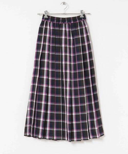 URBAN RESEARCH Sonny Label（アーバンリサーチサニーレーベル）の「チェックプリーツイージースカート（スカート・レディース・ブラウン系その他/グリーン系その他/ブルー系その他・36/38）」の7枚目の写真