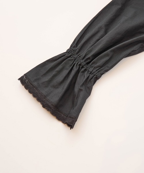 LA MARINE FRANCAISE(マリン フランセーズ)の「レースのセーラーブラウス(シャツ/ブラウス・レディース・ブラック/ホワイト・FREE)」の7枚目の写真