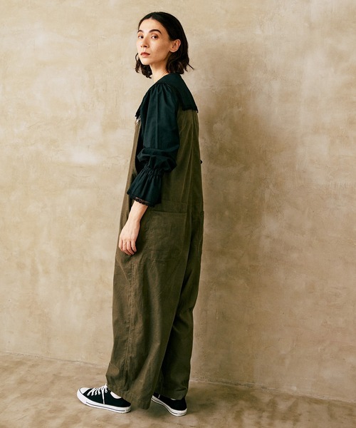 LA MARINE FRANCAISE(マリン フランセーズ)の「レースのセーラーブラウス(シャツ/ブラウス・レディース・ブラック/ホワイト・FREE)」の6枚目の写真