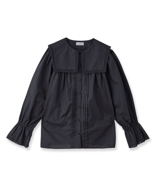 LA MARINE FRANCAISE(マリン フランセーズ)の「レースのセーラーブラウス(シャツ/ブラウス・レディース・ブラック/ホワイト・FREE)」の11枚目の写真