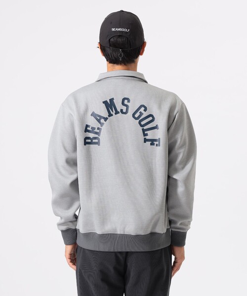 BEAMS GOLF（ビームスゴルフ）の「ORANGE LABEL / アーチロゴ ハーフジップ プルオーバー（スウェット・メンズ・グレー/ブラック/ブラウン・LARGE/MEDIUM/X-LARGE/SMALL）」の11枚目の写真