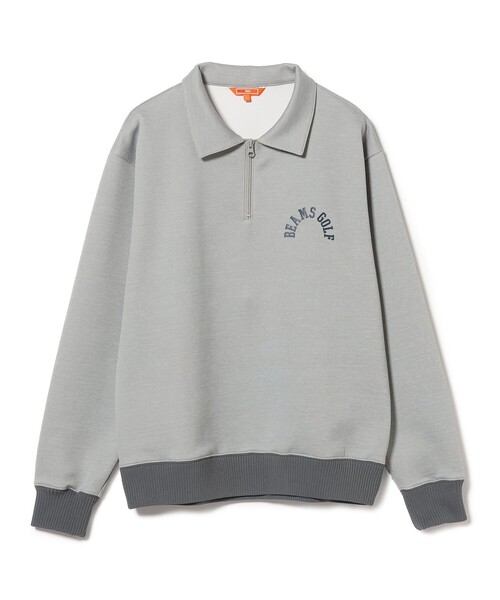 BEAMS GOLF（ビームスゴルフ）の「ORANGE LABEL / アーチロゴ ハーフジップ プルオーバー（スウェット・メンズ・グレー/ブラック/ブラウン・LARGE/MEDIUM/X-LARGE/SMALL）」の12枚目の写真