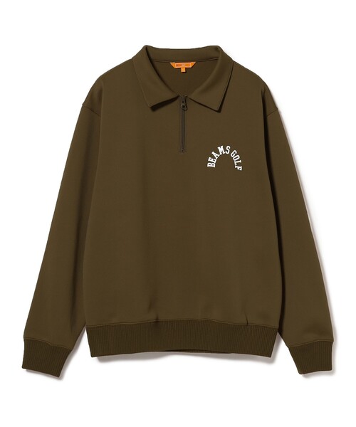 BEAMS GOLF（ビームスゴルフ）の「ORANGE LABEL / アーチロゴ ハーフジップ プルオーバー（スウェット・メンズ・グレー/ブラック/ブラウン・LARGE/MEDIUM/X-LARGE/SMALL）」の22枚目の写真