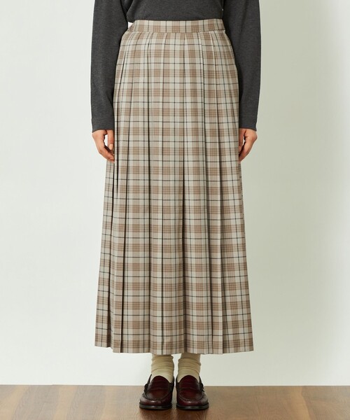 MACKINTOSH PHILOSOPHY（ﾏｯｷﾝﾄｯｼｭ ﾌｨﾛｿﾌｨｰ）の「GREY LABEL チェックプリーツスカート（スカート・レディース・ネイビー/ベージュ系その他4・2/1）」の5枚目の写真