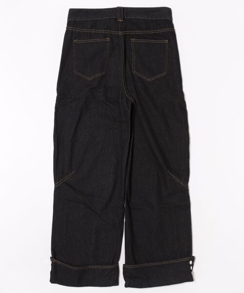 AsRiRe（アスリレイ）の「25aw サイドボタンワイドデニムパンツ（デニムパンツ・レディース・ブラック/ライトブルー・S/M/L）」の9枚目の写真