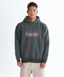 PG DOUBLE UP SWEAT P/クイックシルバー裏起毛ロゴプルオーバーパーカー・フーディー