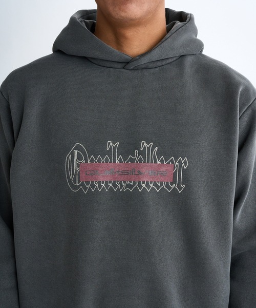Quiksilver（クイックシルバー）の「PG DOUBLE UP SWEAT P/クイックシルバー裏起毛ロゴプルオーバーパーカー・フーディー（パーカー・メンズ・ブラック/グレー・X-LARGE/MEDIUM/LARGE）」の11枚目の写真
