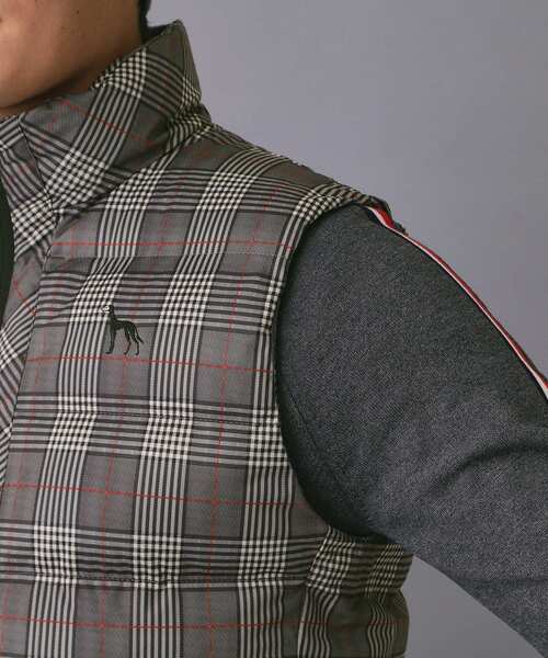 adabat（アダバット）の「【新レーベル ADABAT NAVY】撥水グレンチェック中綿ベスト（その他アウター・メンズ・ブラック系1・50/48/46）」の13枚目の写真