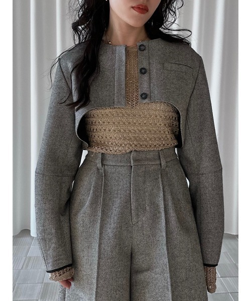 エルチェレ　OVAL SCOOP BOLERO エルチェレ OVAL SCOOP BOLERO OVAL SCOOP BOLERO（ノーカラー